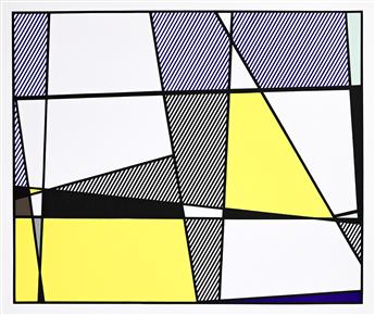 ROY LICHTENSTEIN Cow Triptych (Cow Going Abstract).